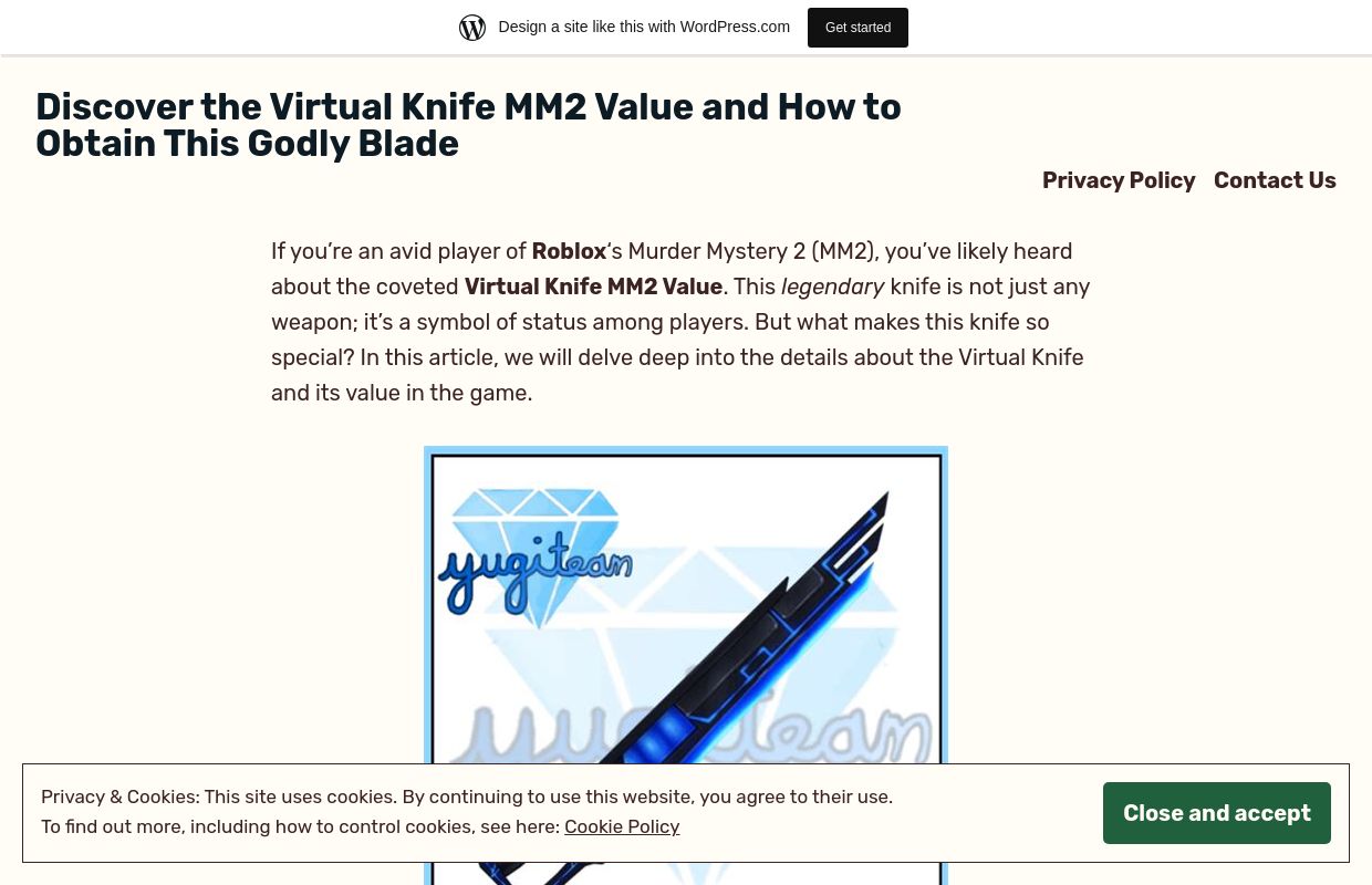 Discover the Virtual Knife MM2 Value and How to Obtain This Godly Blade