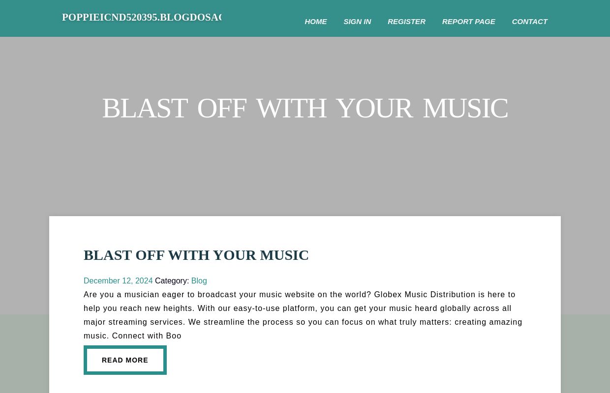 Blast Off with Your Music - homepage