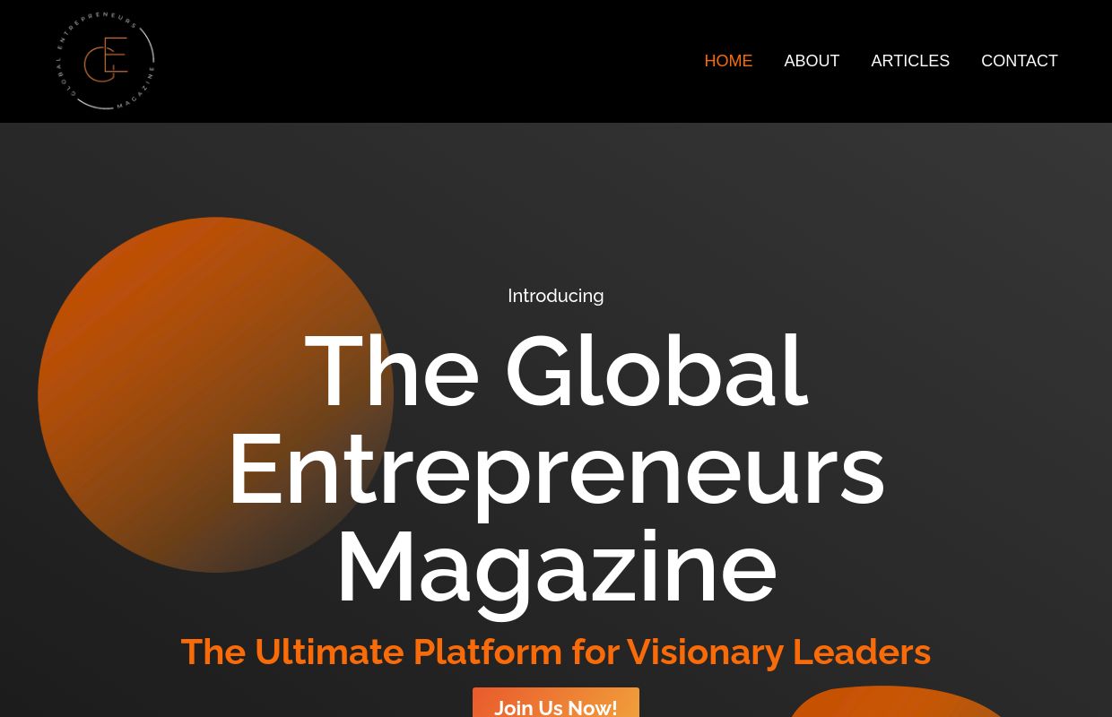 The Global Entrepreneurs Magazine