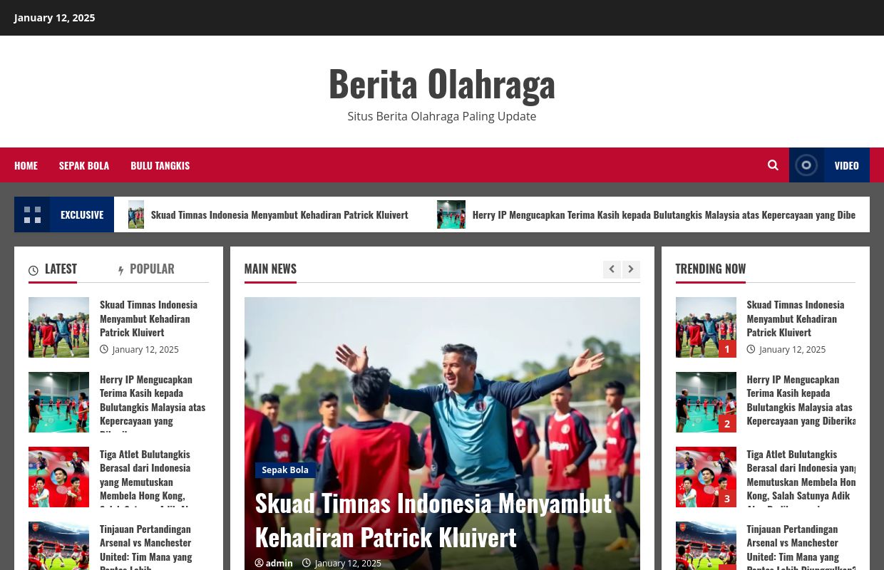 Berita Olahraga - Situs Berita Olahraga Paling Update