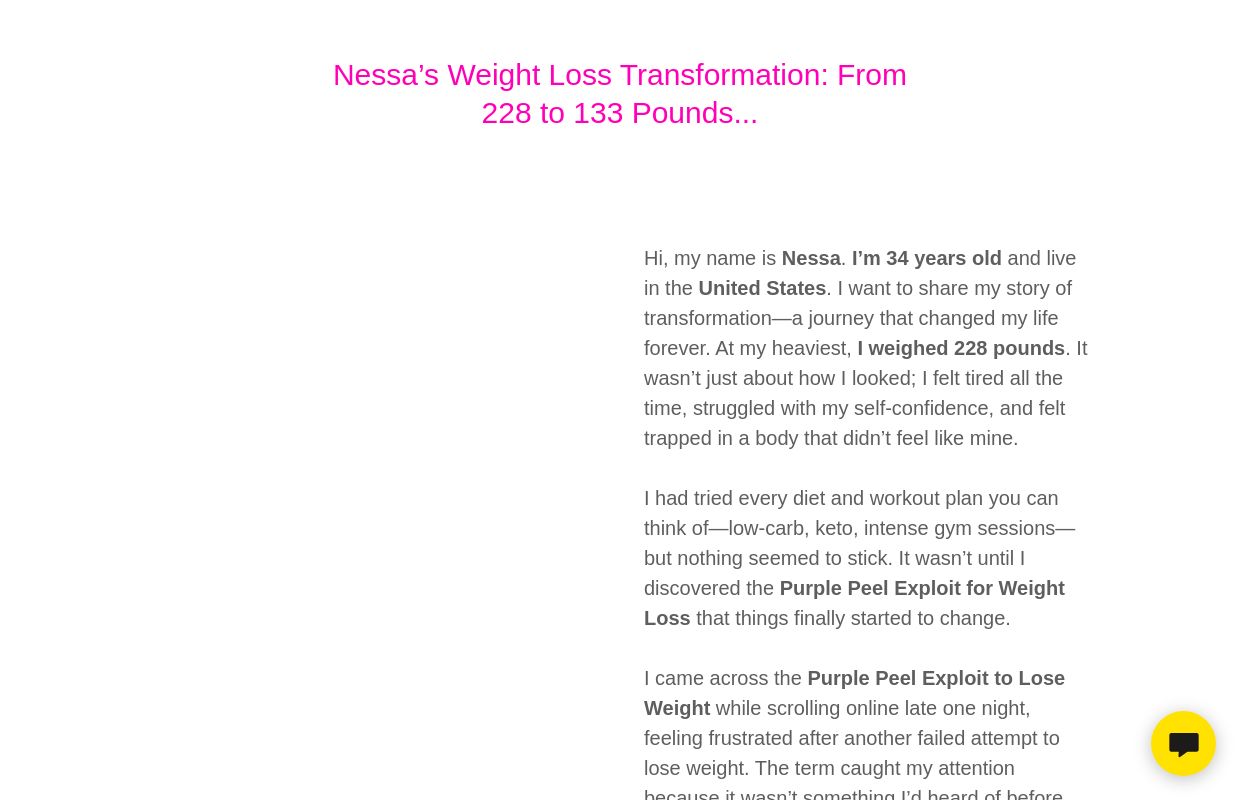 Purple Peel Exploit Loophole | Natural Weight Loss Method