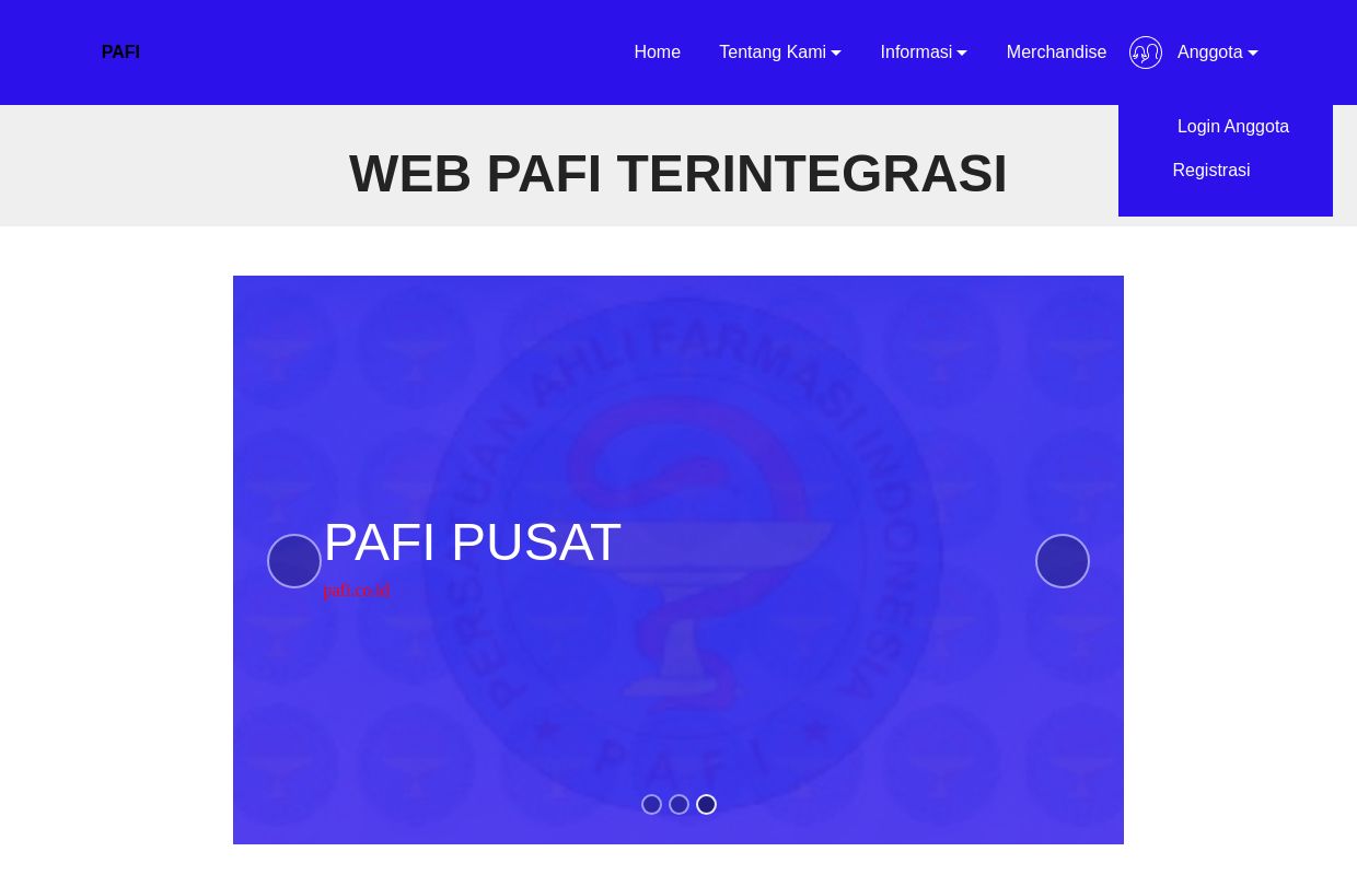 Website Resmi PAFI Pengurus Cabang Persatuan Ahli Farmasi Indonesia Kabupaten Nias