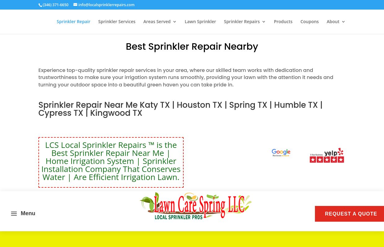 🔴«【 Sprinkler Repair Near Me 】» ☎️ 346-371-6650 🥇