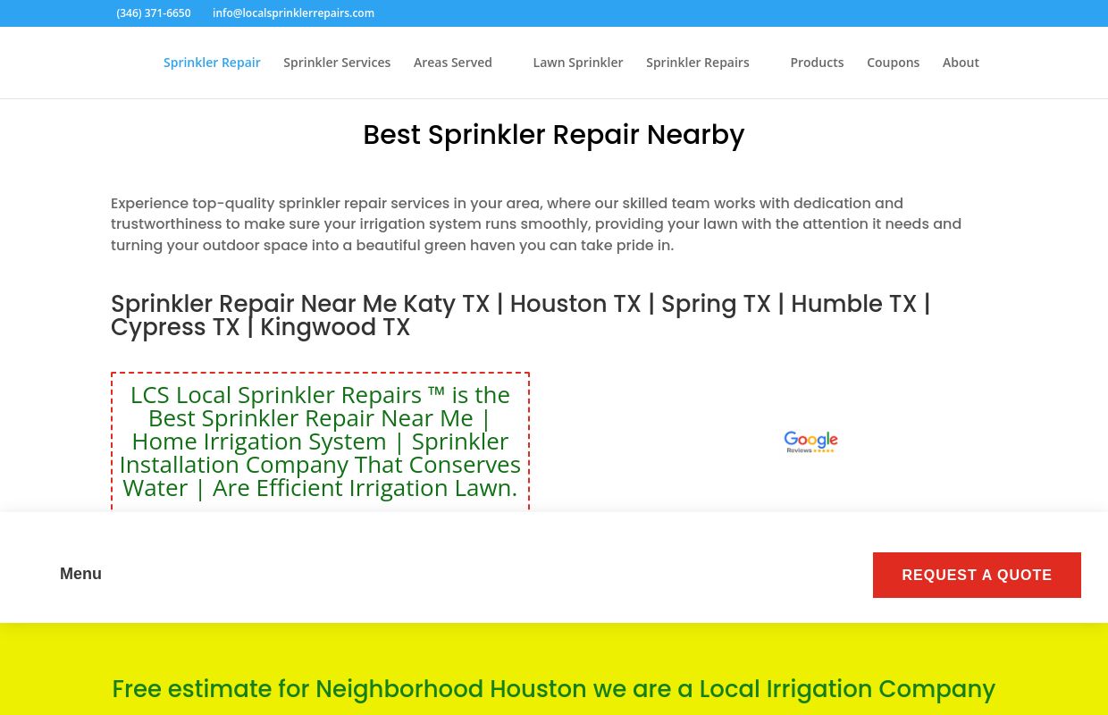 🔴«【 Sprinkler Repair Near Me 】» ☎️ 346-371-6650 🥇