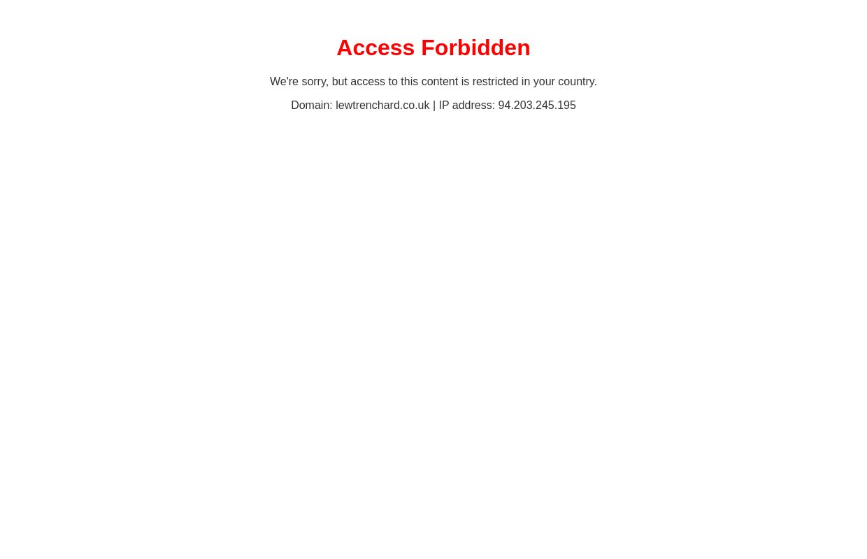 Access Forbidden