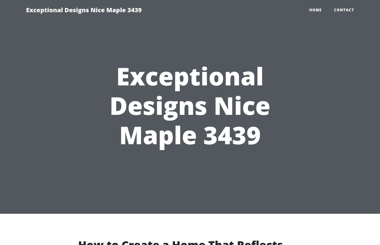 Exceptional Designs Nice Maple 3439 | Almoheet Travel