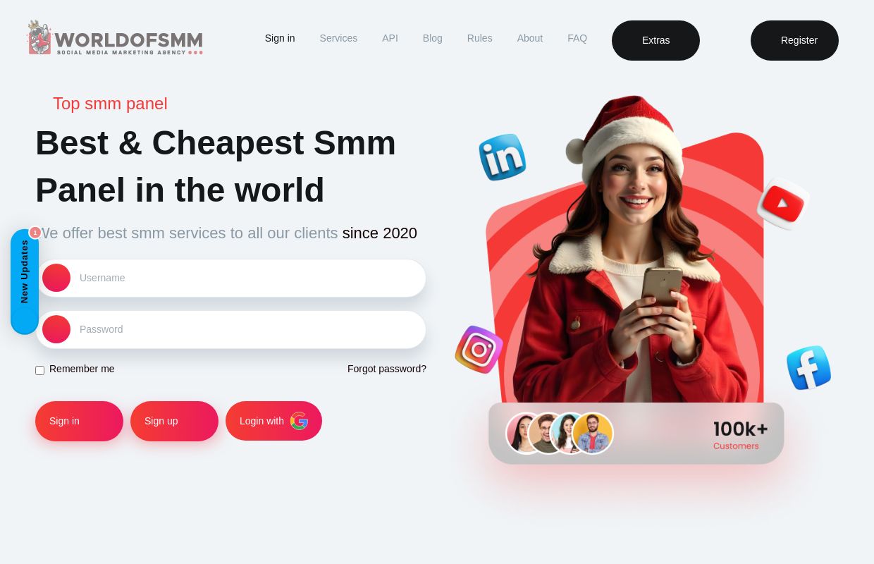 Cheapest SMM panel in the world for Main SMM providers and resellers