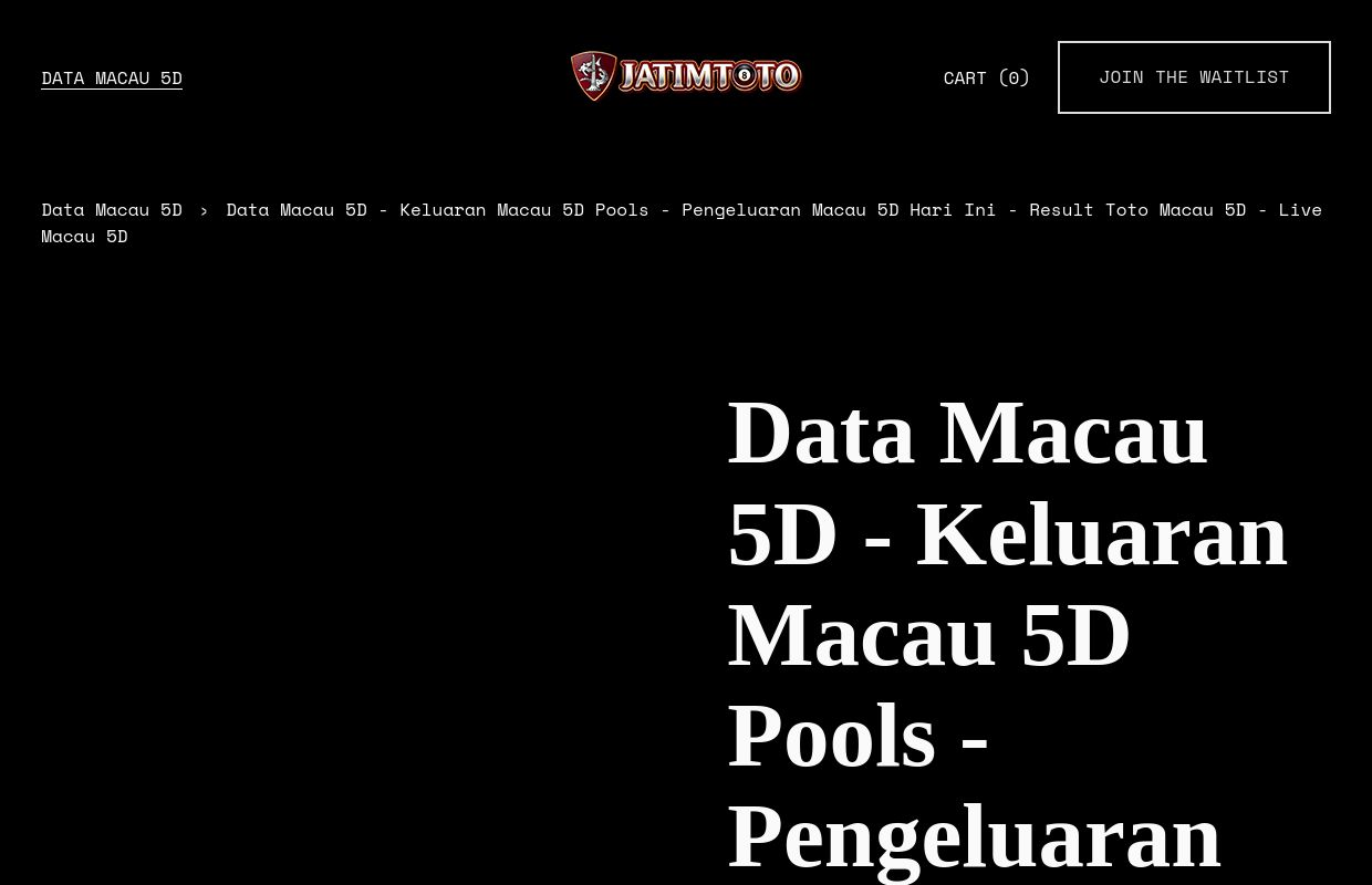 Data Macau 5D - Keluaran Macau 5D Pools - Pengeluaran Macau 5D Hari Ini - Result Toto Macau 5D - Live Macau 5D