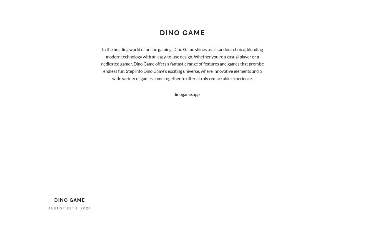 Dino Game
