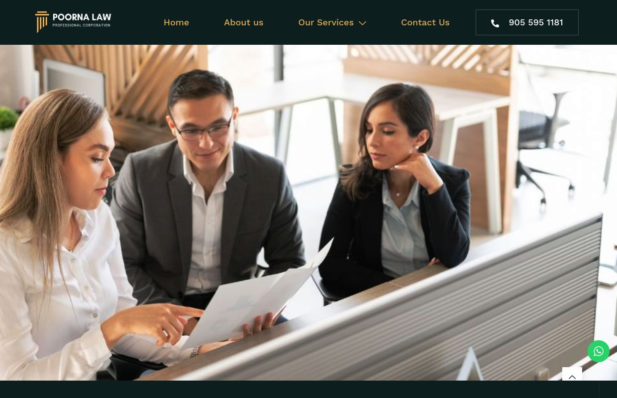 Trusted Law Firm in Brampton | Poorna Law Prof Corporation