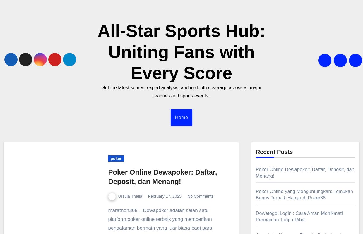 All-Star Sports Hub: Uniting Fans with Every Score - Get the latest scores, expert analysis, and in-depth coverage across all major leagues and sports events.