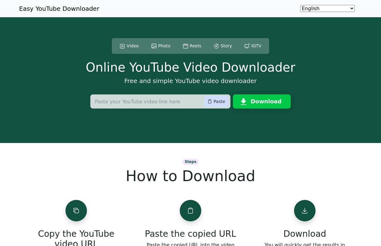 Easy YouTube Downloader – Download and transform your preferred YouTube videos into 1080p, 1440p, 4k, or 8k formats. It's a free, swift, and straightforward process.