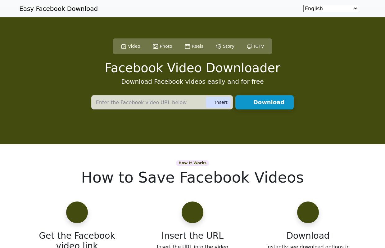 Easy Facebook Download – Download Facebook videos directly to your computer or mobile device without software. We also offer a Video Downloader Chrome Extension. EasyF.app is the premier Facebook Video Downloader.