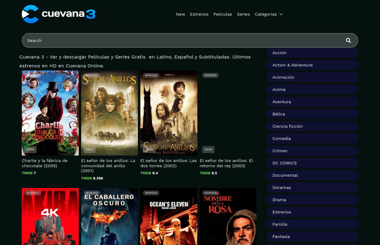 Cuevana 3 - Ver Películas y Series Online Gratis - Cuevana