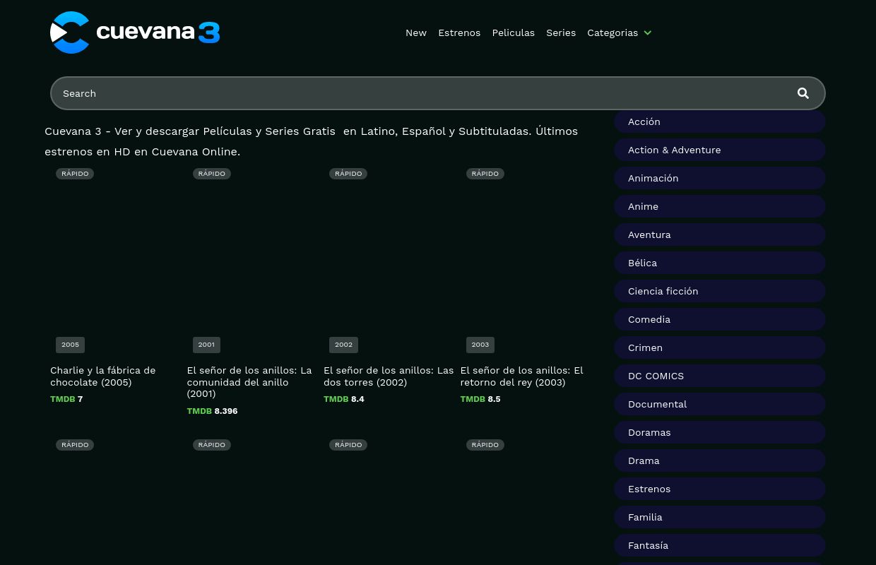 Cuevana 3 - Ver Películas y Series Online Gratis - Cuevana