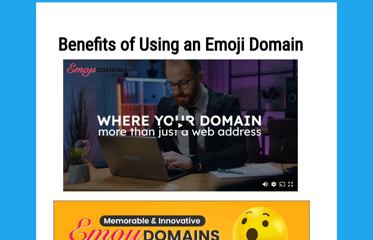 
	Emoji Domain
