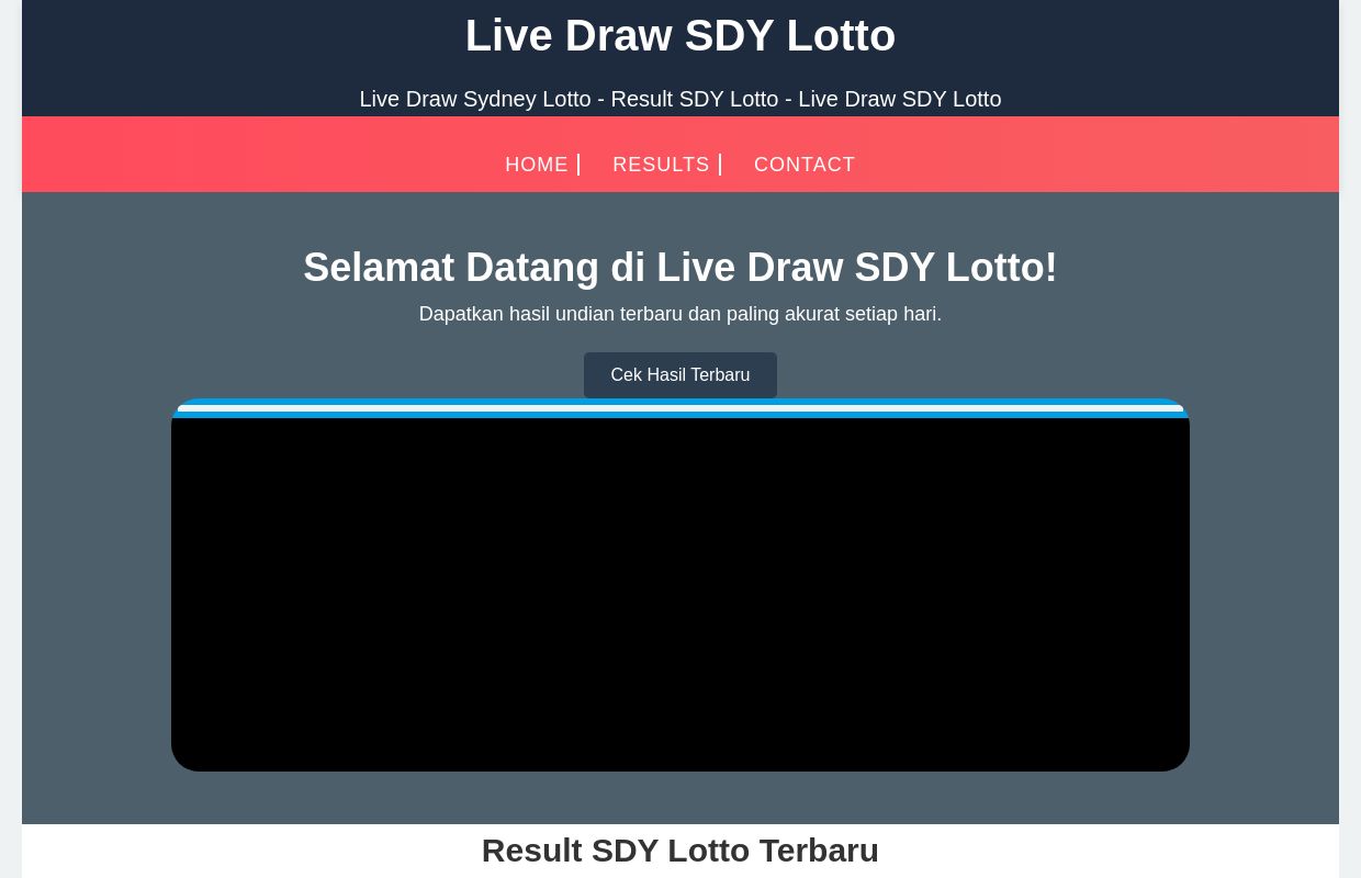 Live Sydney Lotto - Result SDY Lotto - Live Draw SDY Lotto