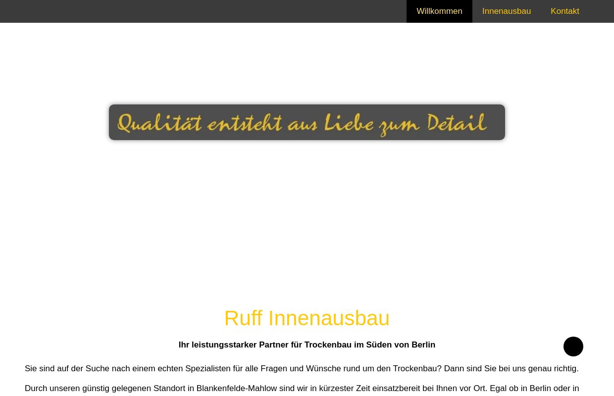 Willkommen - Ruff Innenausbau, Inh. Oliver Ruff