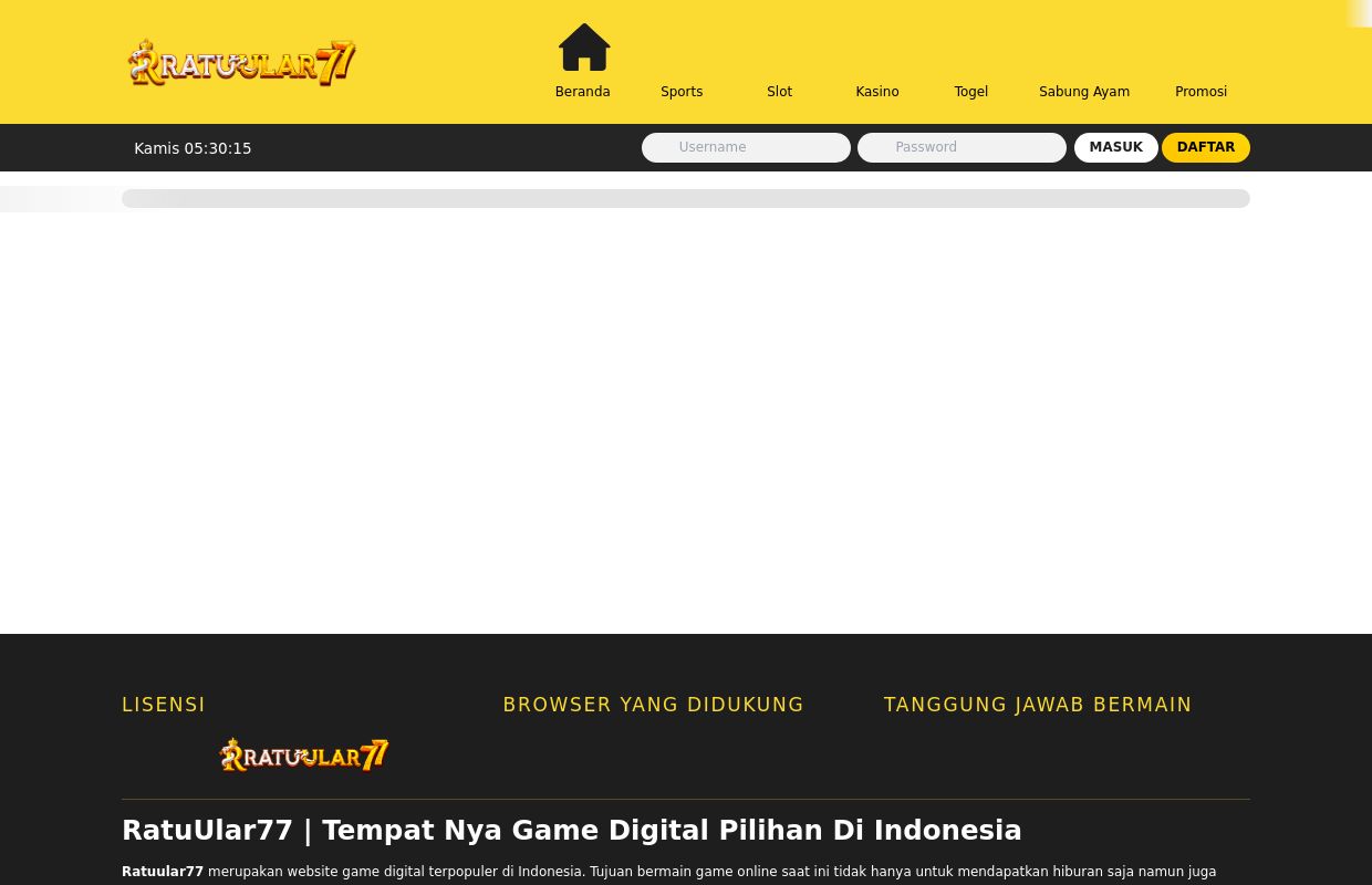 RatuUlar77 | Tempat Nya Game Digital Pilihan Di Indonesia