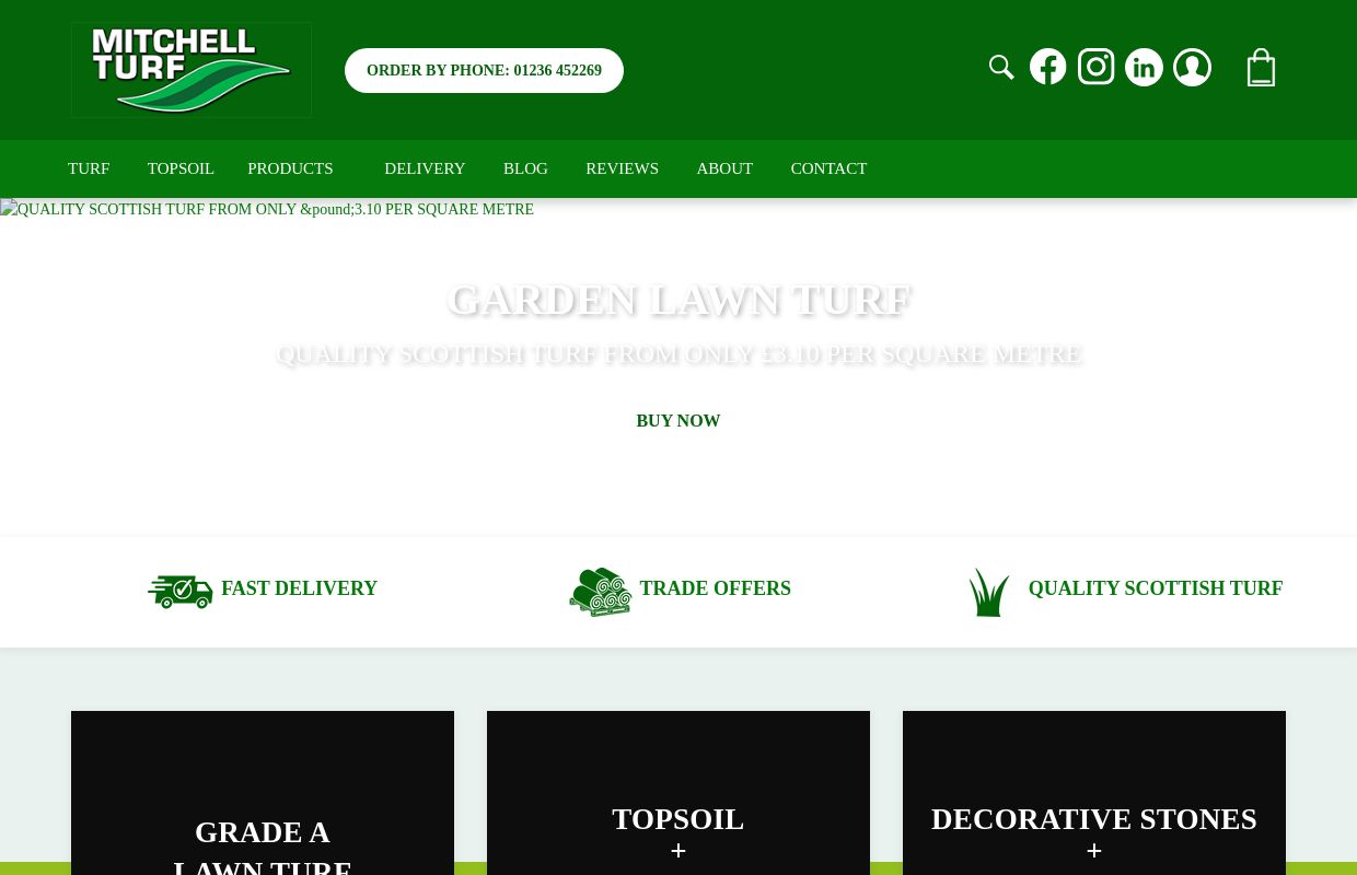 Mitchell Turf | Scotland's Leading Lawn Turf Supplier 