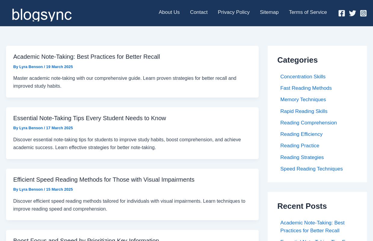 Agile Reader | Understanding and Comprehension Techniques