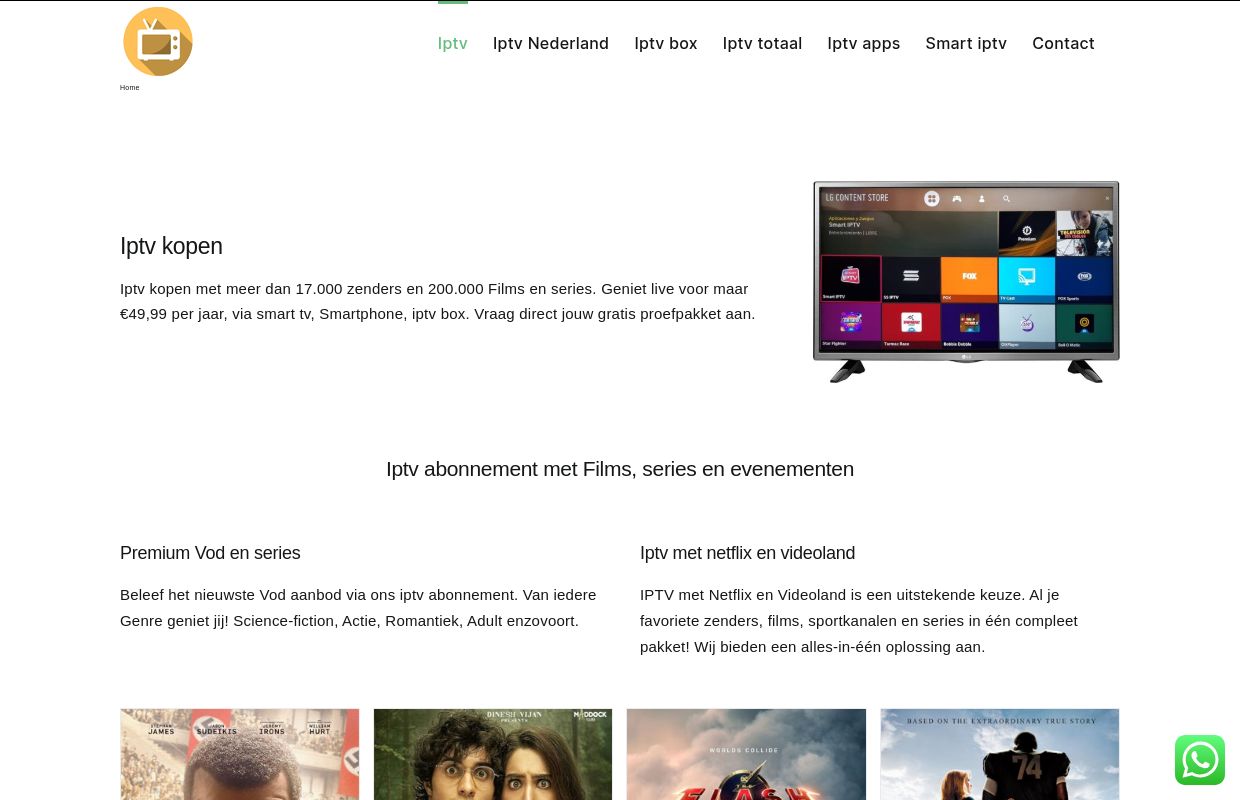 Iptv - Tijdelijk €49,99 4K, FHD.