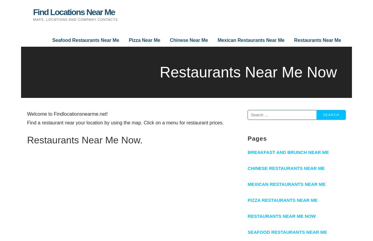 Restaurants near me now - Places to eat near me - Food near me