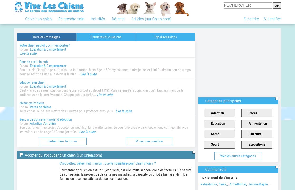 Vive les chiens : aide pour s'occuper d'un chiot ou chien