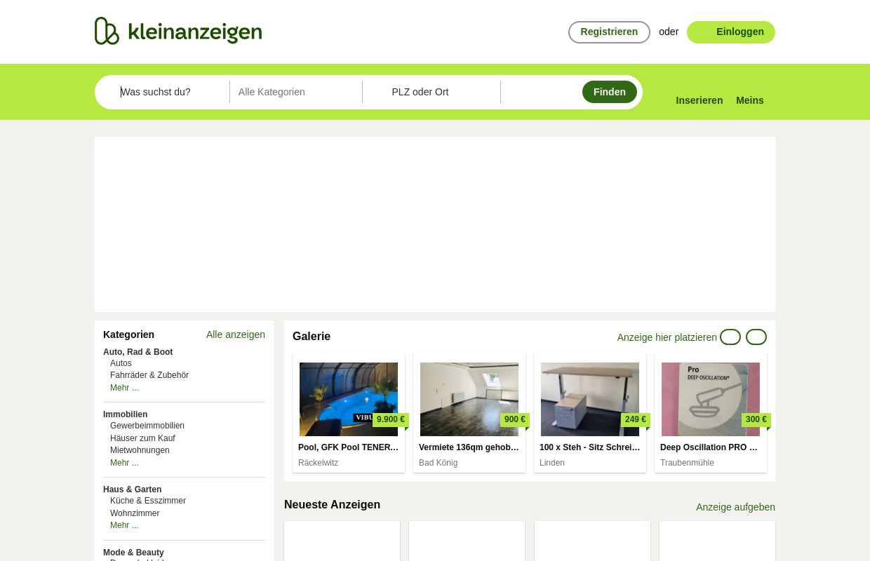 eBay Kleinanzeigen ist jetzt Kleinanzeigen. Anzeigen gratis inserieren mit Kleinanzeigen