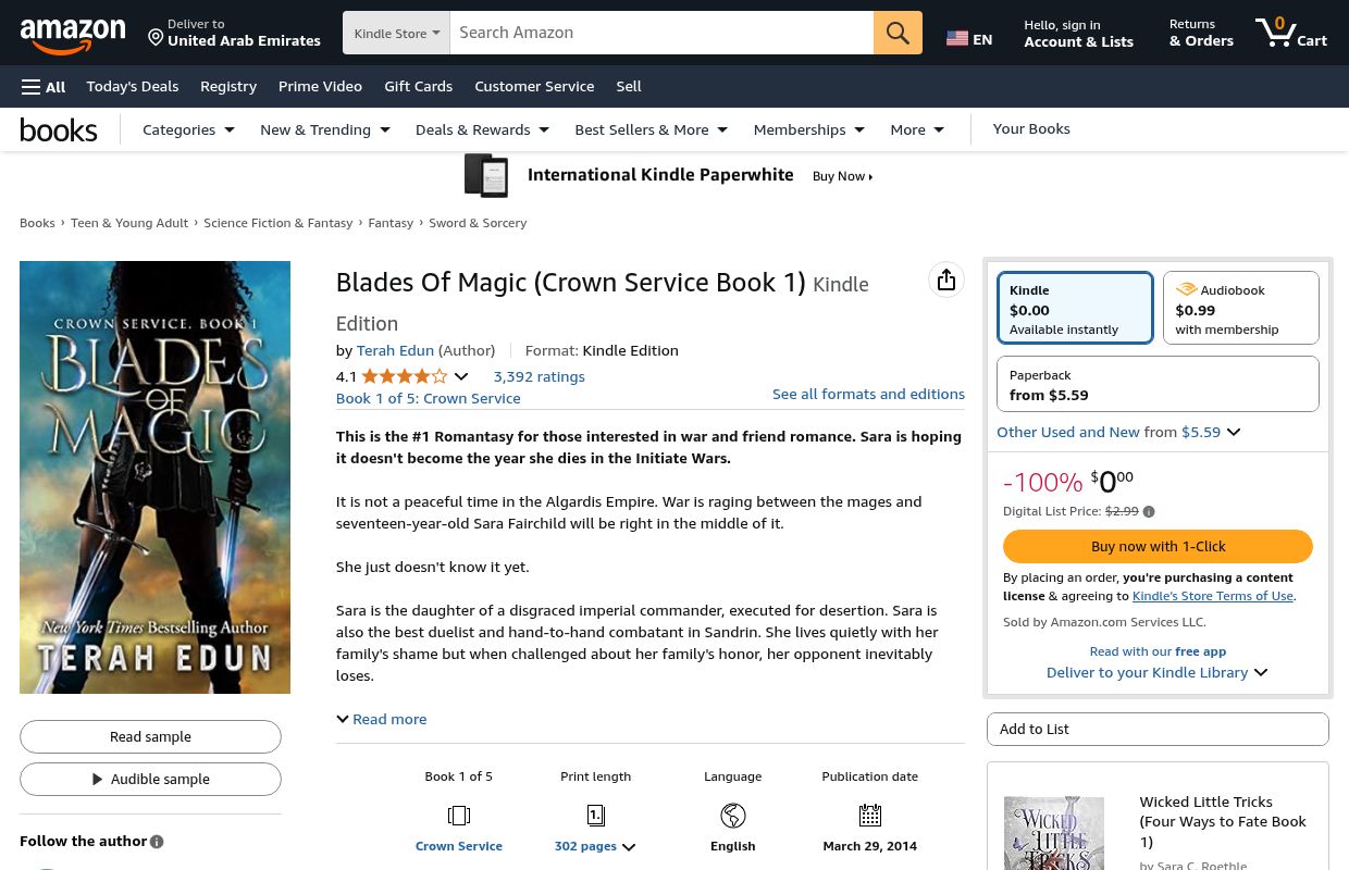 Amazon.com: Blades Of Magic (Crown Service Book 1) eBook : Edun, Terah: Kindle Store