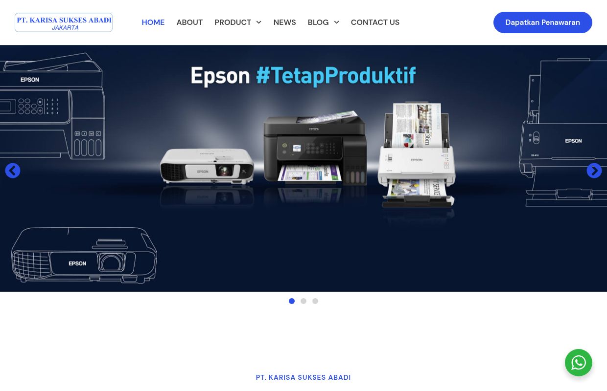 Distributor Epson Terpercaya | PT. Karisa Sukses Abadi