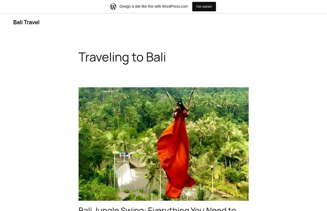 Bali Travel – Traveling To Bali