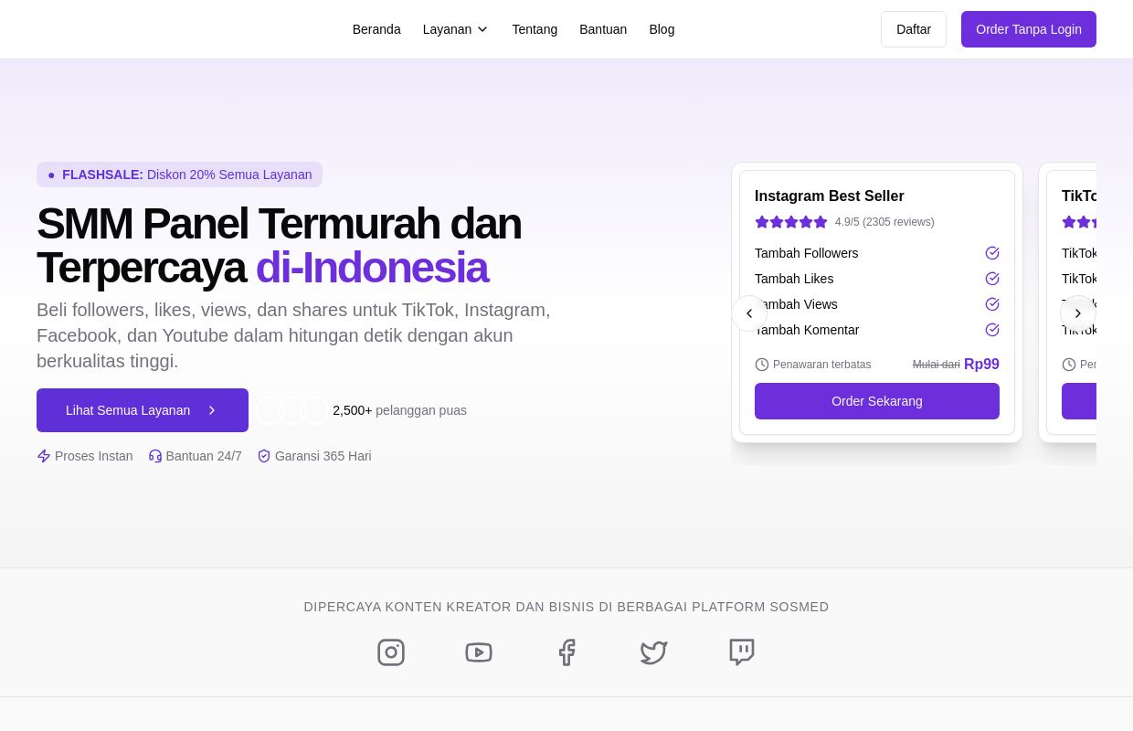 SMM Panel Indonesia Murah dan Terpercaya hanya di Buzilion