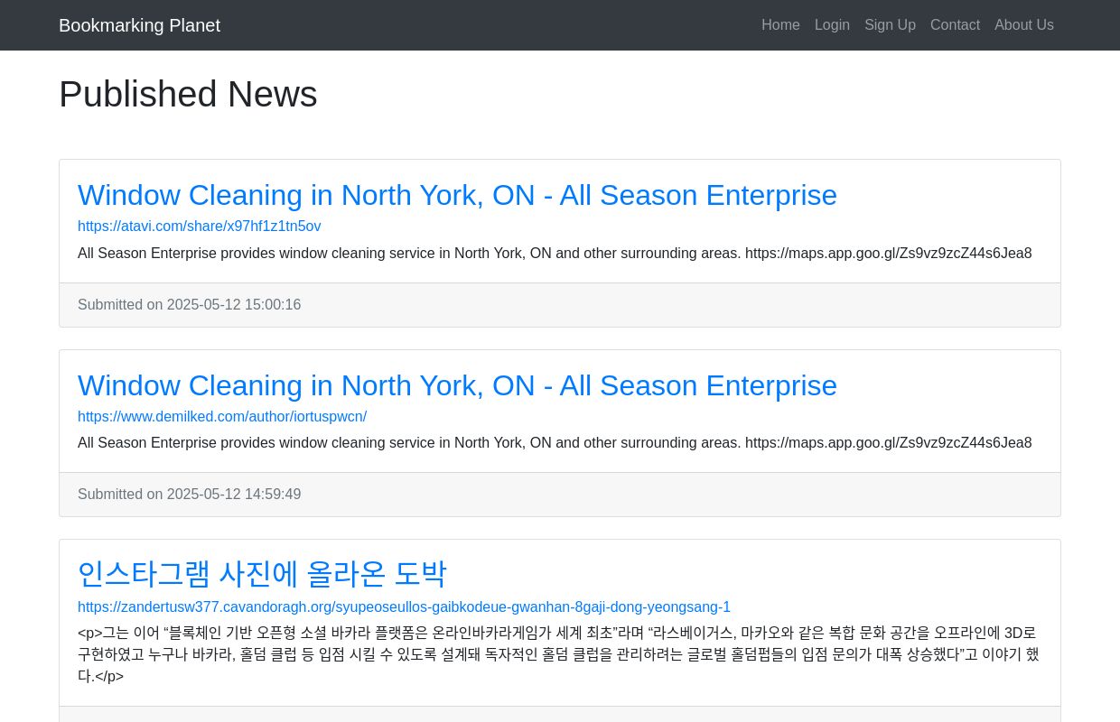 Published News | Bookmarking Planet