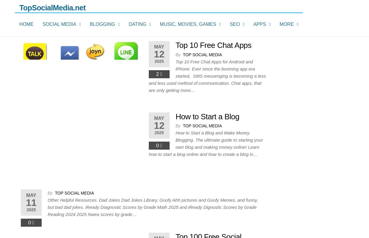TopSocialMedia.net - Social Media Marketing, News, Apps & Platforms - May 2025