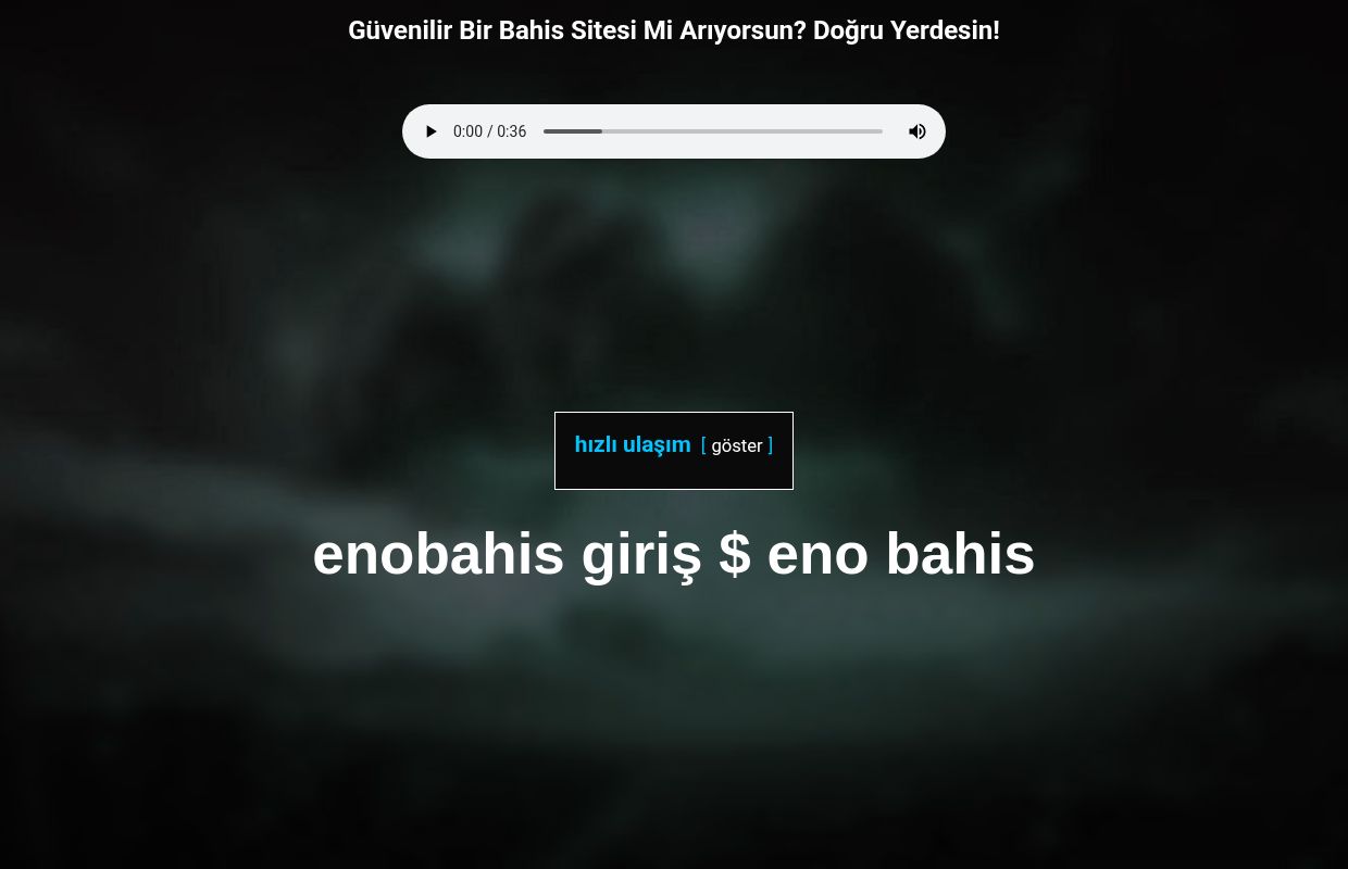 Enobahis Giriş 2025 $ Eno Bahis