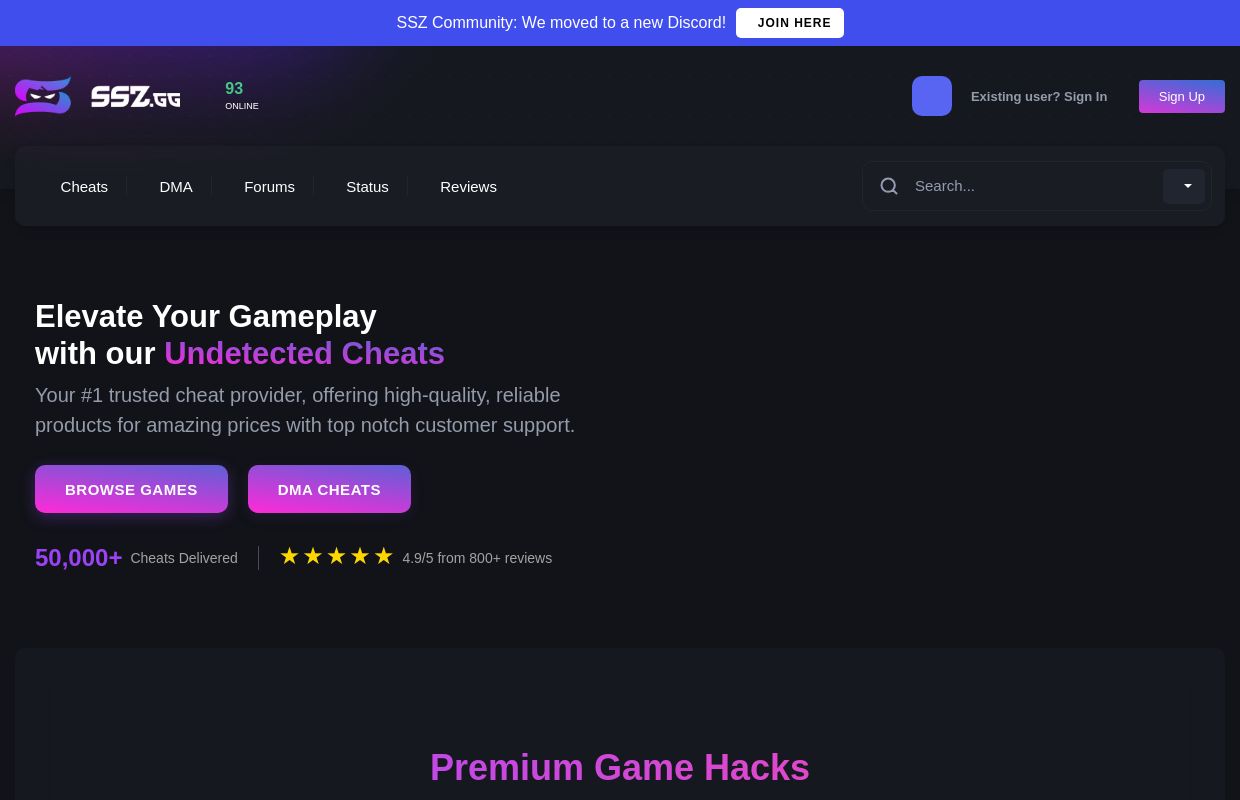 SSZ - Elevate Your Gameplay with our Undetected Cheats