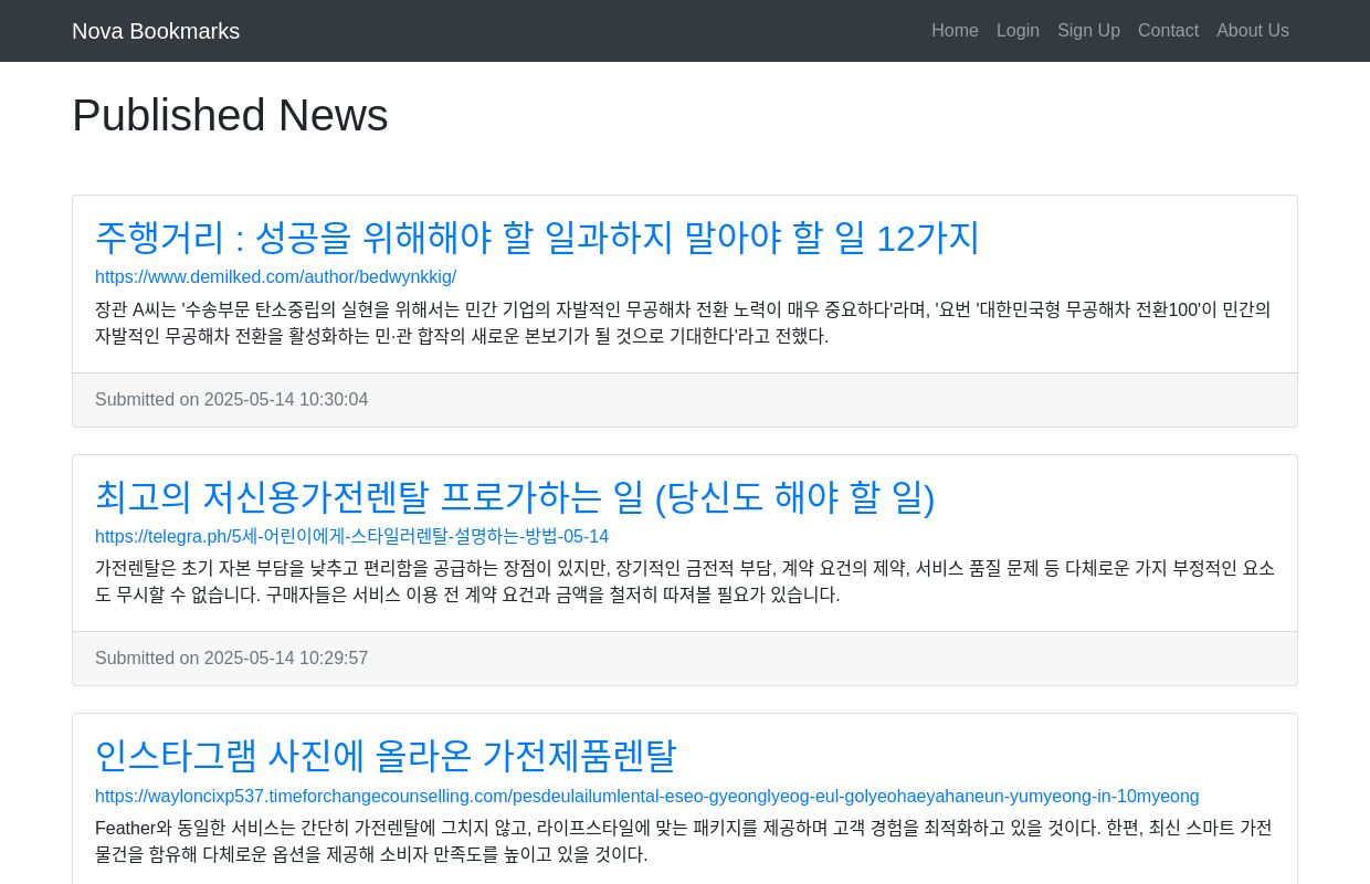 Published News | Nova Bookmarks