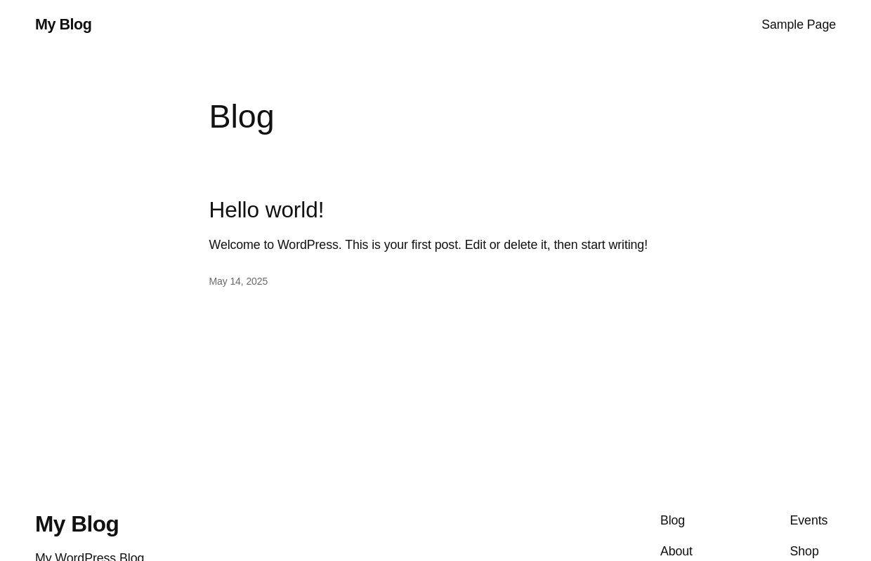 My Blog – My WordPress Blog
