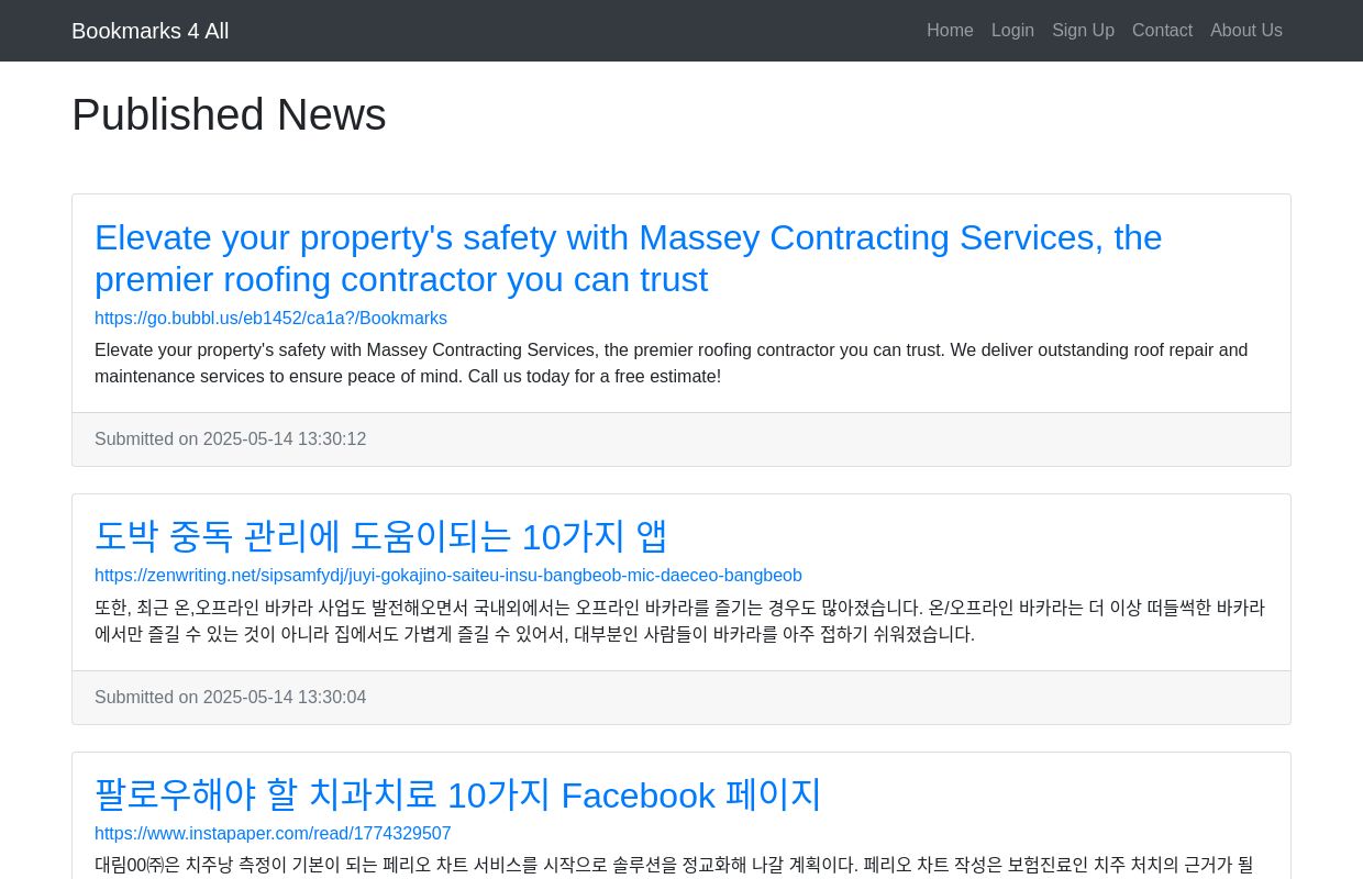 Published News | Bookmarks 4 All