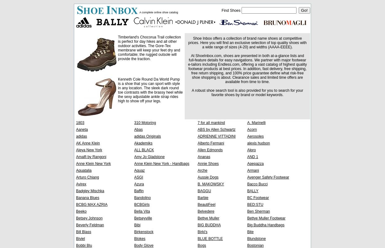 
Shoe Inbox - A complete online shoe catalog