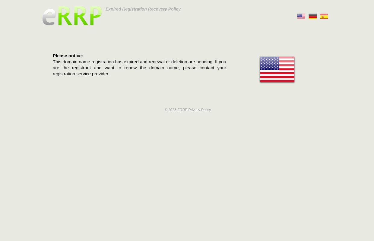 ERRP | Expired Registration Recovery Policy