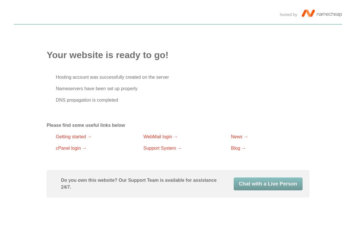 Namecheap Parking Page