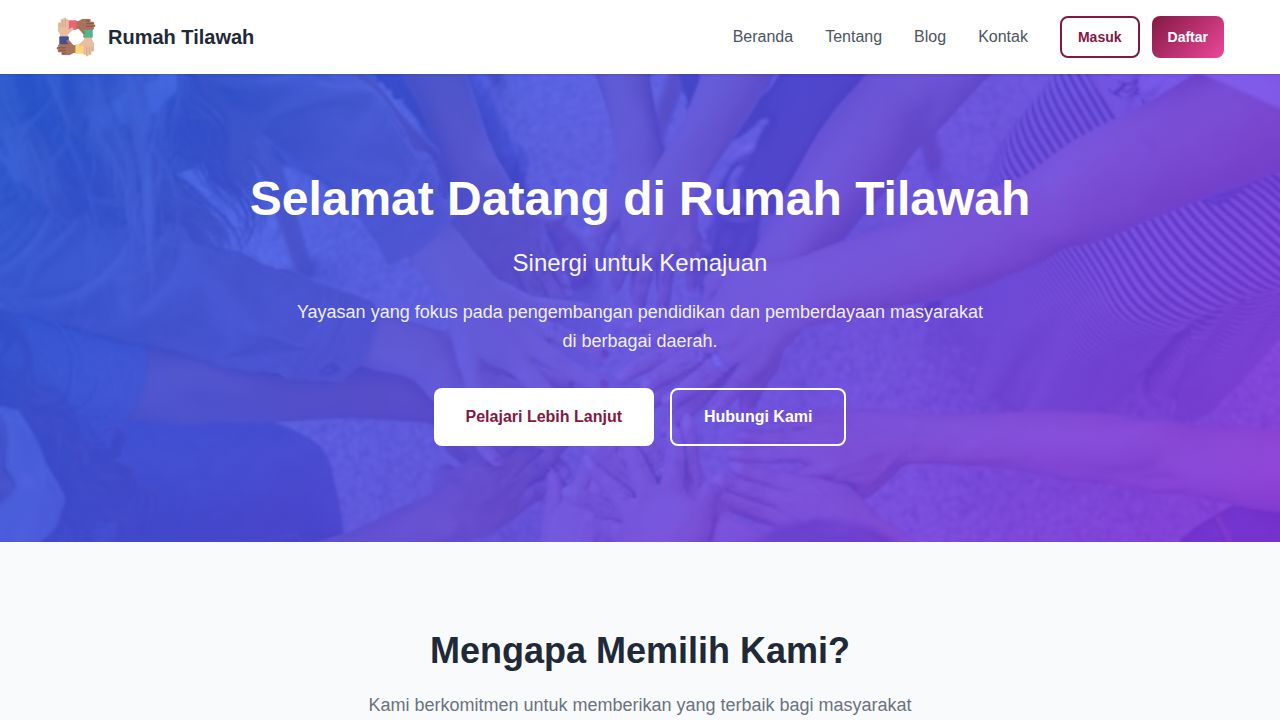 Beranda | Rumah Tilawah