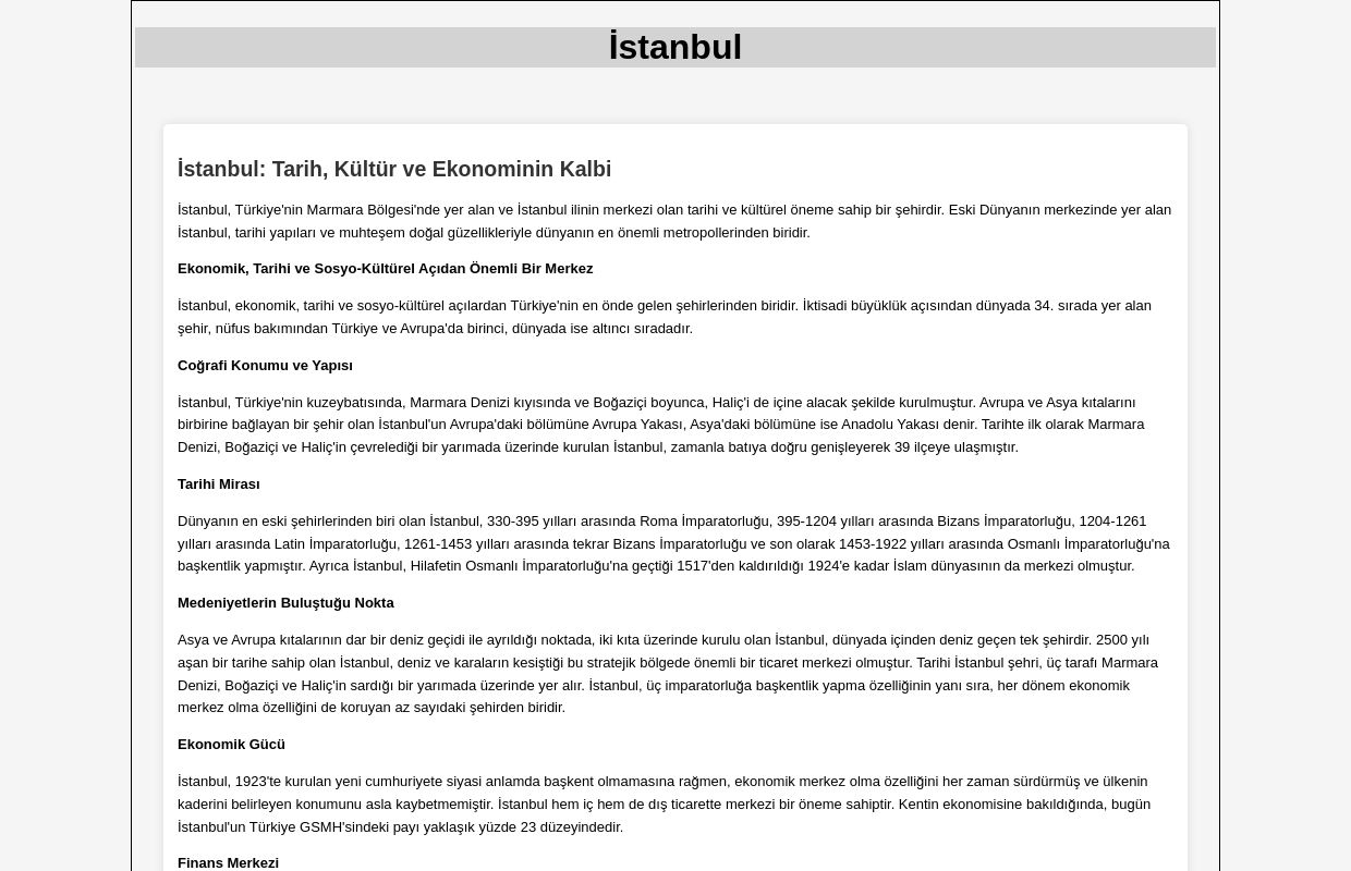 İstanbul