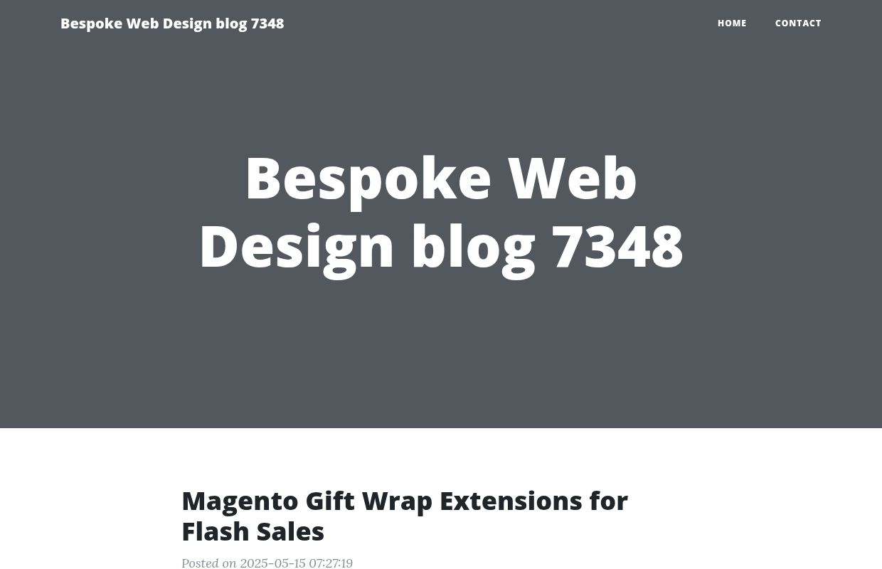 Bespoke Web Design blog 7348 | Iamarrows