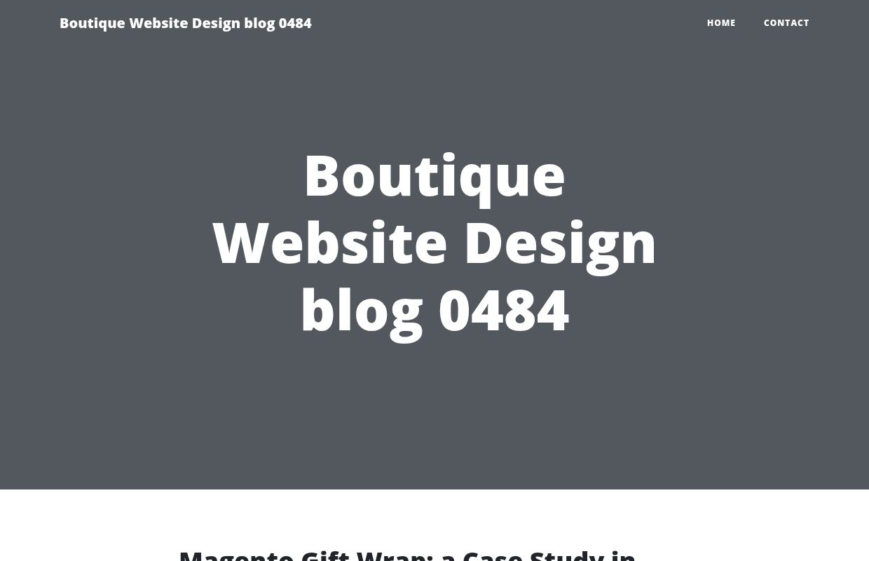 Boutique Website Design blog 0484 | Trexgame
