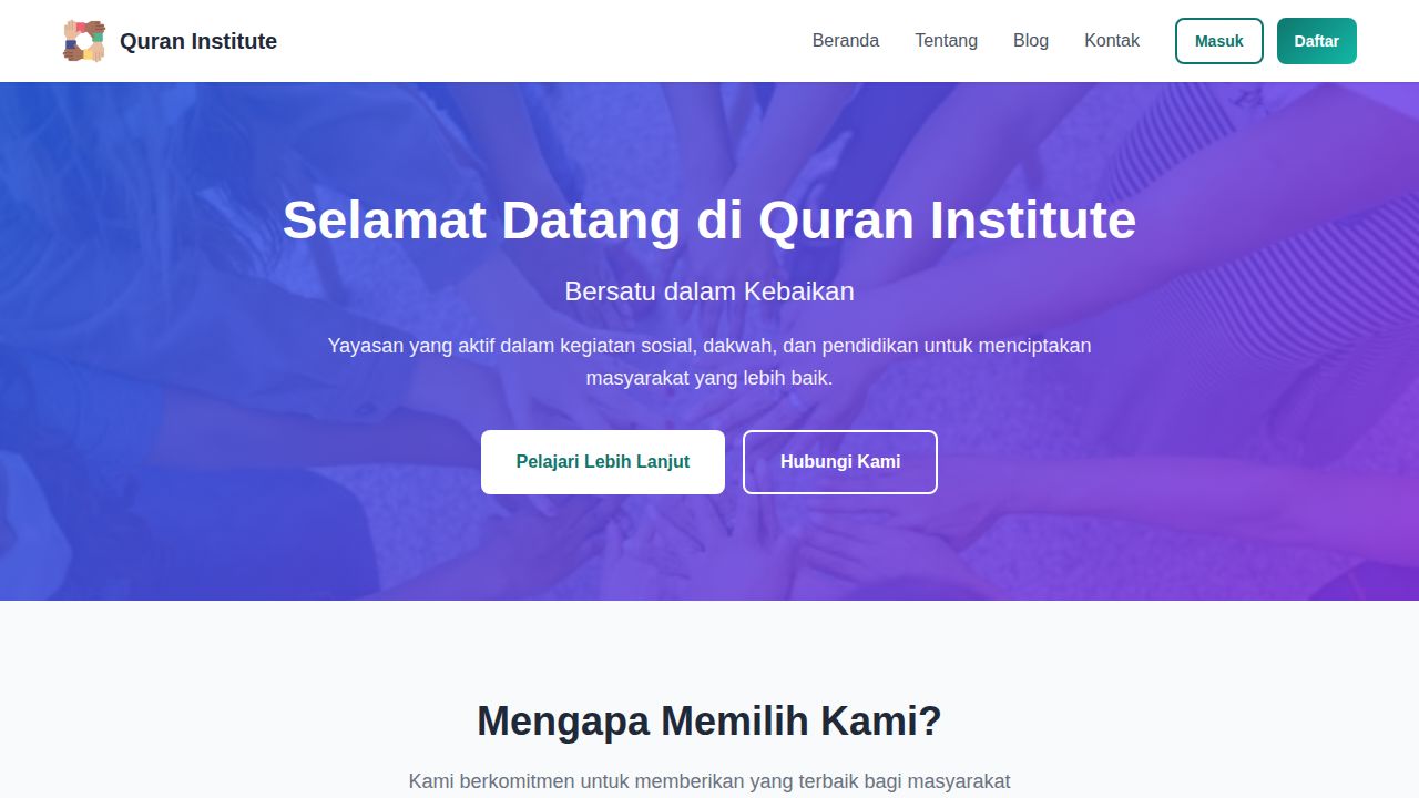 Beranda | Quran Institute