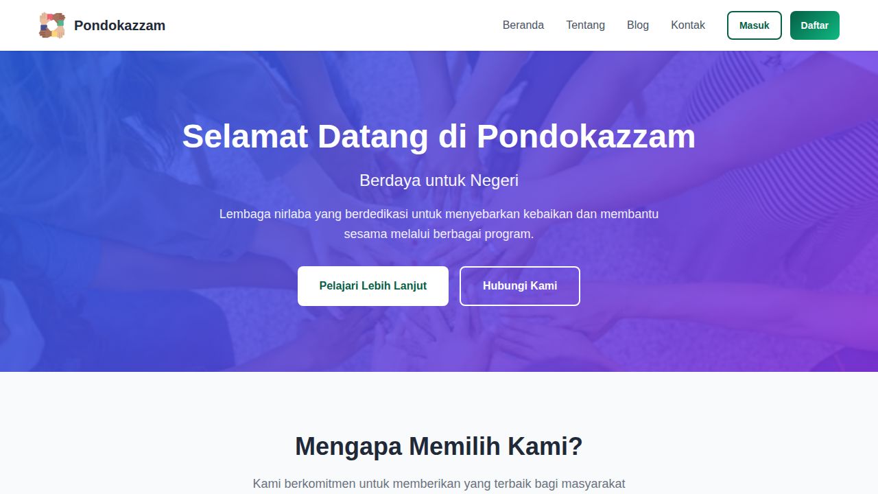 Beranda | Pondokazzam