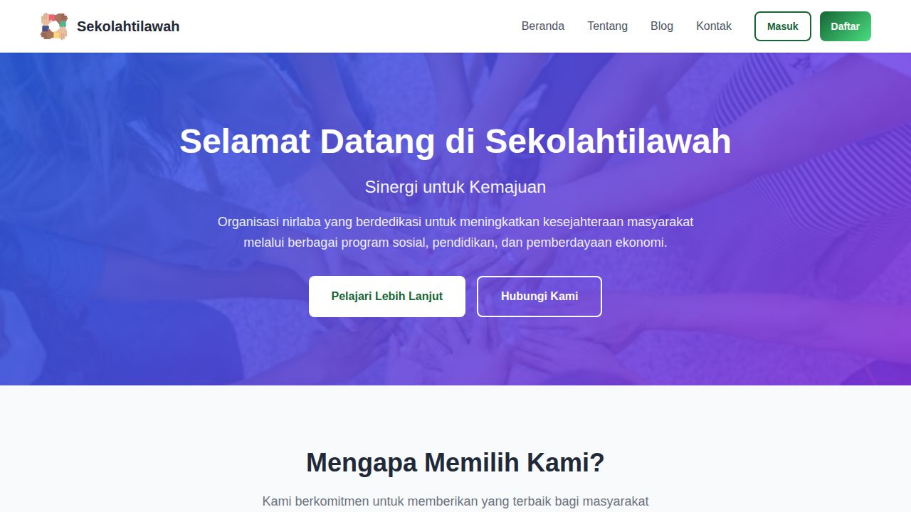 Beranda | Sekolahtilawah